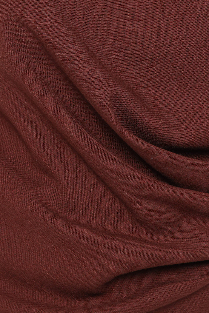 Petal and Pup USA TOPS Heloise Side Tie Top - Dark Brown