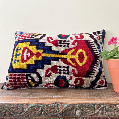Ikat Velvet Pillow