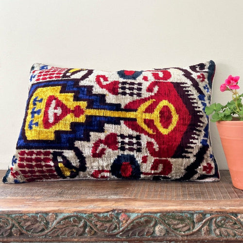 Ikat Velvet Pillow