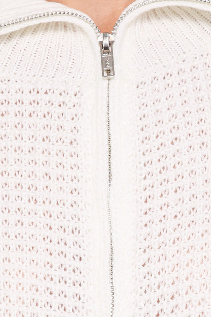 Petal and Pup USA KNITWEAR Inara Zip Cardigan - Cream