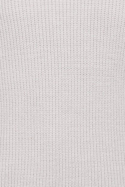 Petal and Pup USA KNITWEAR Indra Waffle Sweater - Light Grey