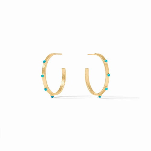 Julie Vos - Crescent Stone Hoop