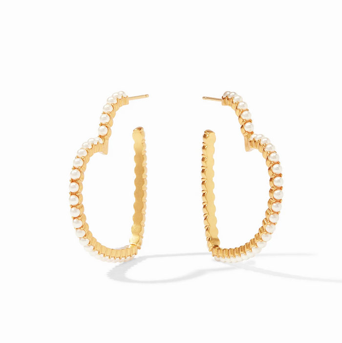 Julie Vos - Esme Heart Pearl Hoop