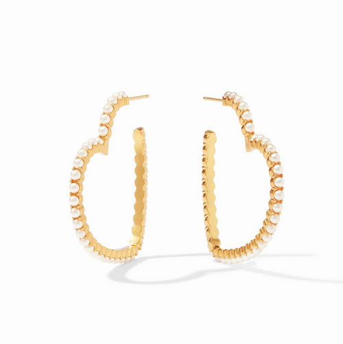 Julie Vos - Esme Heart Pearl Hoop