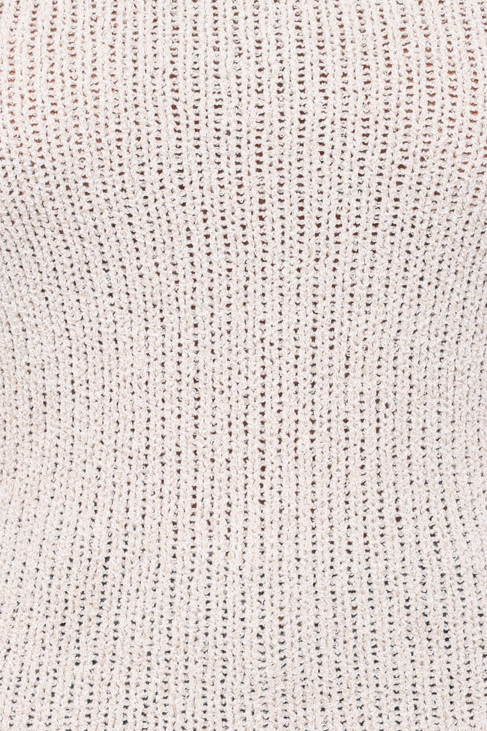 TOPS Jutta One Shoulder Knit Top - Beige