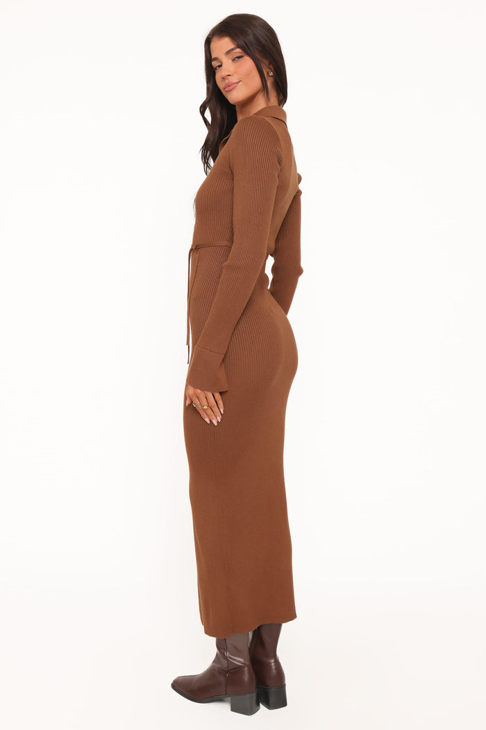 Petal and Pup USA DRESSES Kadi Maxi Dress - Brown