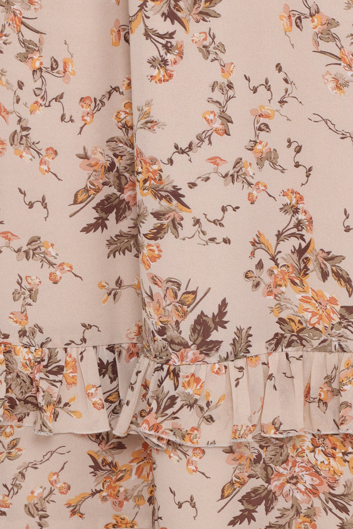 Petal and Pup USA BOTTOMS Kadie Maxi Skirt - Beige Floral
