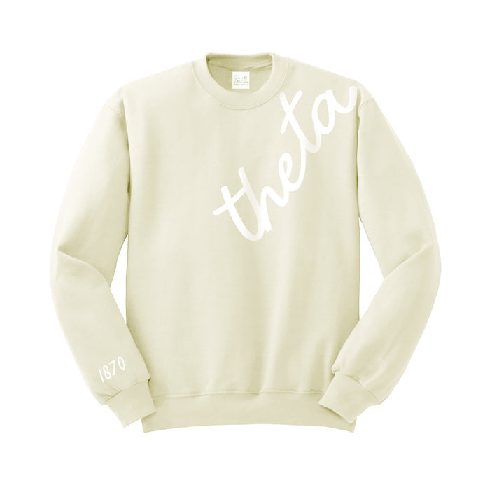 Kappa Alpha Theta 1870 Avenue Butter Crewneck