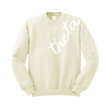 Kappa Alpha Theta 1870 Avenue Butter Crewneck