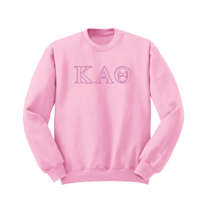 Kappa Alpha Theta Outline Monochromatic Crewneck