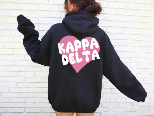 Kappa Delta Boxy Heart Pullover Hoodie