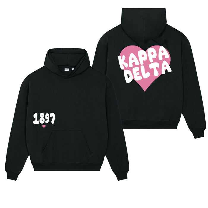 Kappa Delta Boxy Heart Pullover Hoodie