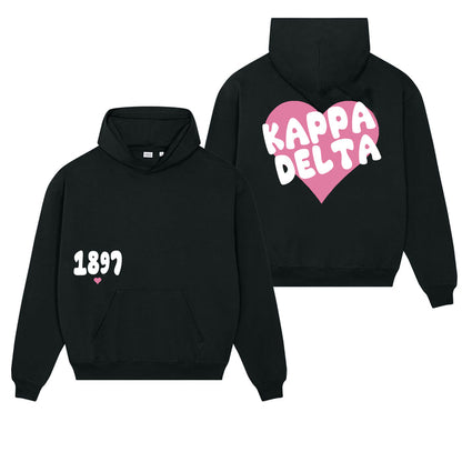 Kappa Delta Boxy Heart Pullover Hoodie