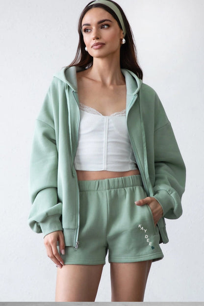 Kappa Delta Cloud High Waisted Fleece Short - KAY DEE