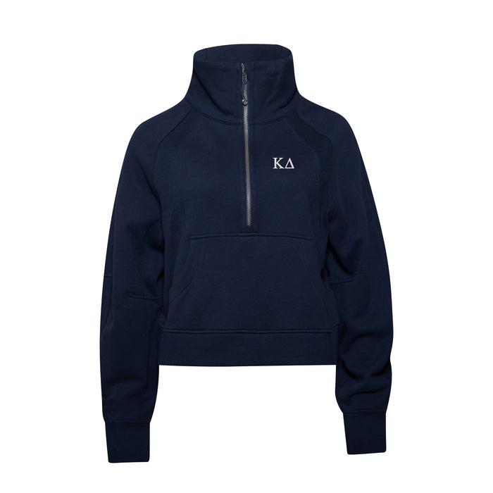 Kappa Delta lululemon Scuba Oversized Funnel-Neck Half Zip - True Navy