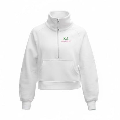 Kappa Delta MOM lululemon Scuba Oversized Funnel-Neck Half Zip - White
