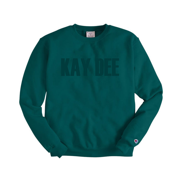 Kappa Delta Monochromatic Puff Crewneck Sweatshirt - KAY DEE