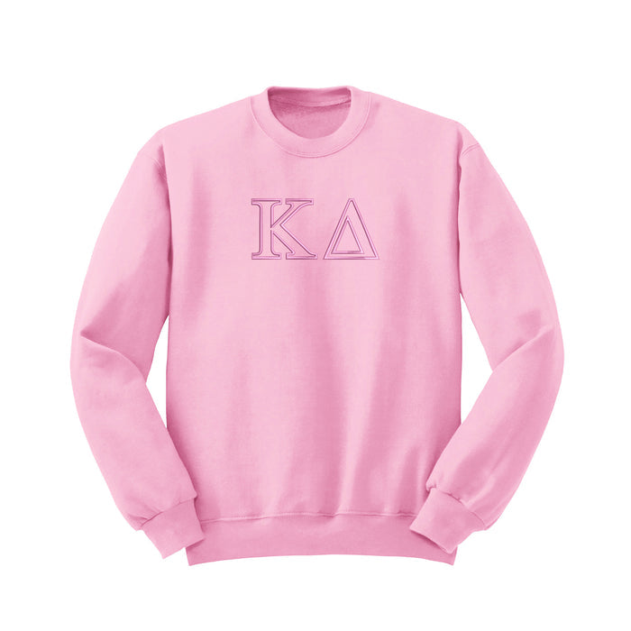 Kappa Delta Outline Monochromatic Crewneck