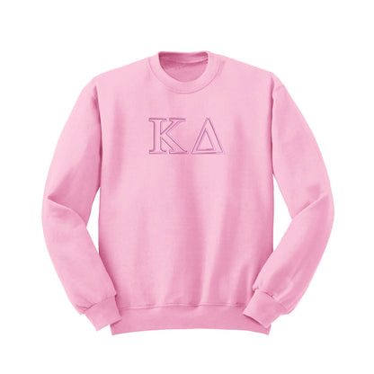 Kappa Delta Outline Monochromatic Crewneck