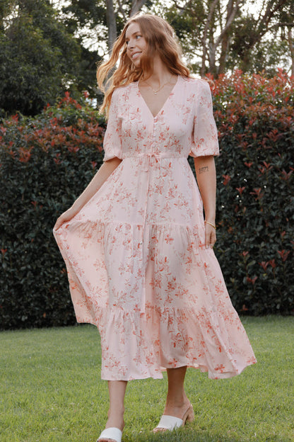 Petal and Pup USA DRESSES Kelda Dress - Rose Pink Floral
