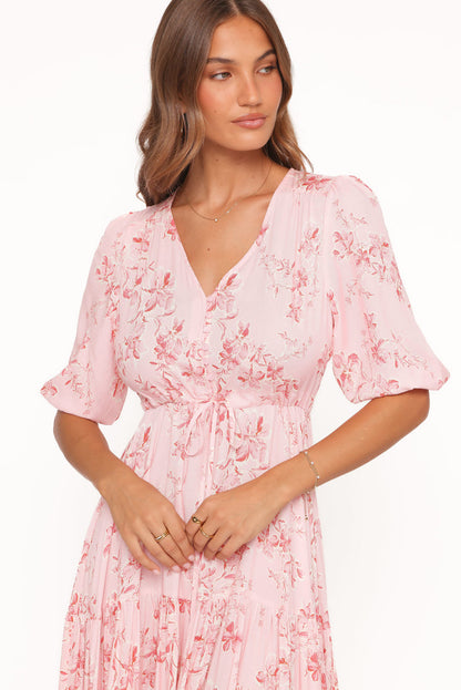 Petal and Pup USA DRESSES Kelda Dress - Rose Pink Floral