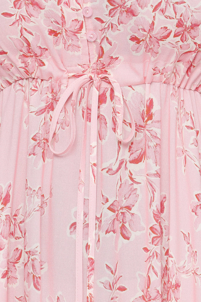 Petal and Pup USA DRESSES Kelda Dress - Rose Pink Floral
