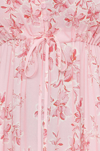Petal and Pup USA DRESSES Kelda Dress - Rose Pink Floral