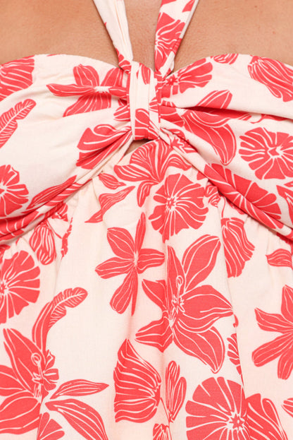 Petal and Pup USA TOPS Klara Halter Top - Red Floral
