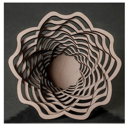 Laser Cut Wooden Votive - Blossom