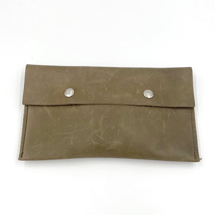 Leather Pouch - olive