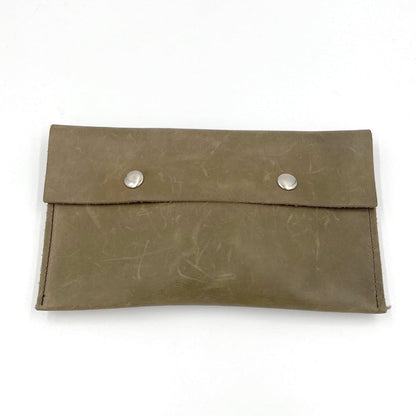 Leather Pouch - olive