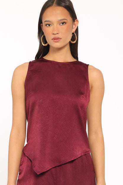 SETS Lira Pant Set - Dark Cherry