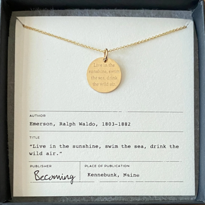 Live In The Sunshine Necklace - Gold Filled