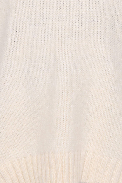Petal and Pup USA KNITWEAR Lloyd Oversized Crew Knit Sweater - Cream