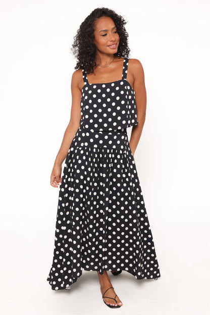 Petal and Pup USA SETS Lulu Set - Black Polka Dot