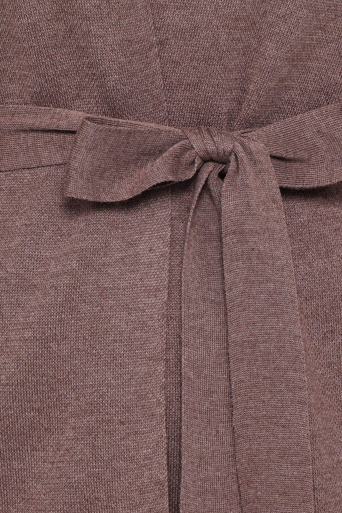 KNITWEAR Mallory Wrap Cardigan - Brown
