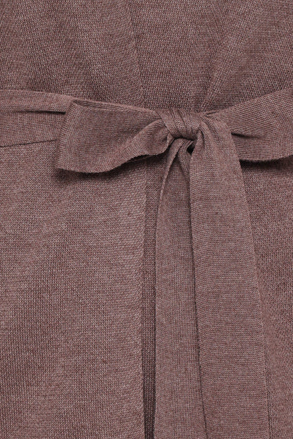 KNITWEAR Mallory Wrap Cardigan - Brown
