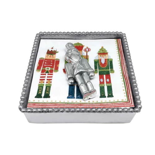 Mariposa Nutcracker Beaded Napkin Box