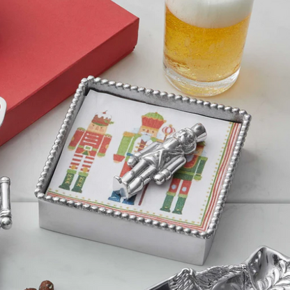 Mariposa Nutcracker Beaded Napkin Box