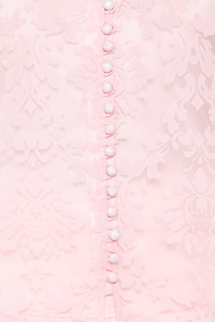 Petal and Pup USA TOPS Marni Organza Top - Pink Floral