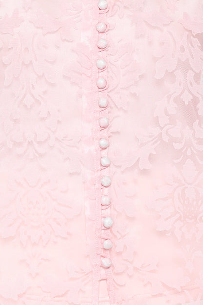 Petal and Pup USA TOPS Marni Organza Top - Pink Floral