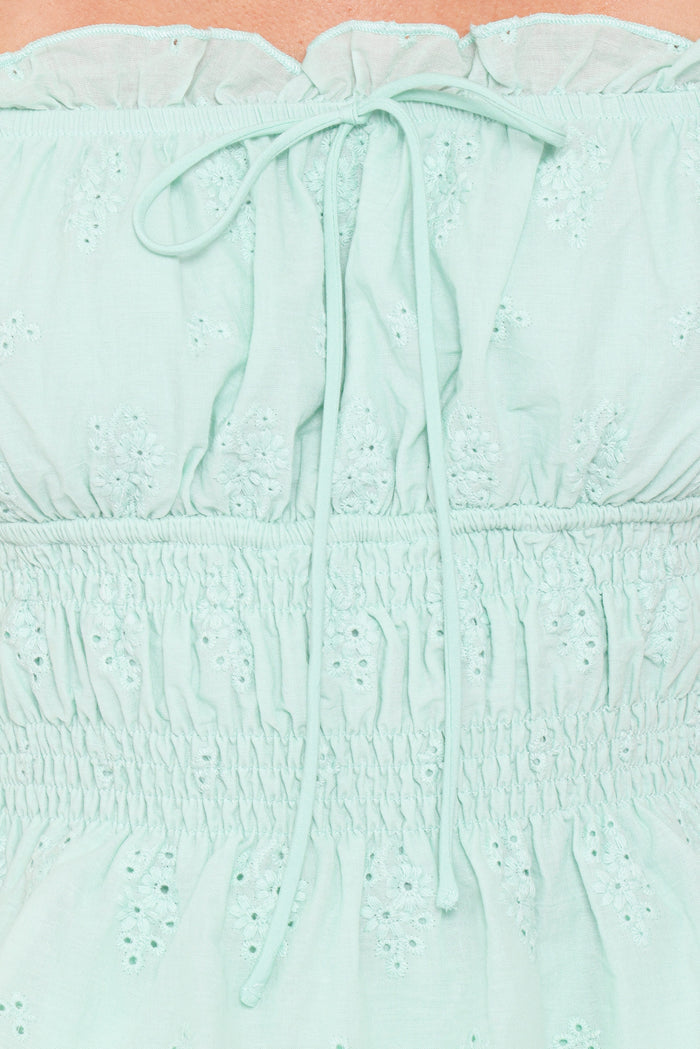 Petal and Pup USA TOPS Melissa Peplum Top - Sage