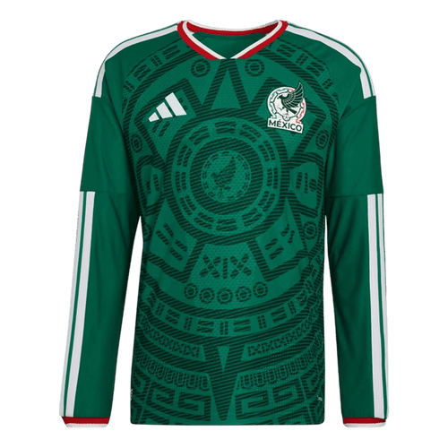 Mexico Home Long Sleeve Player Version Jersey World Cup 2026