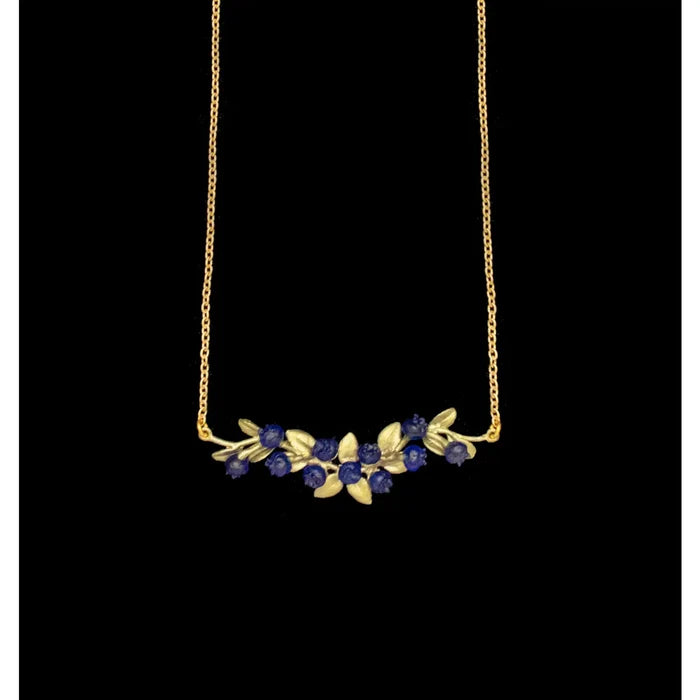 Michael Michaud- Petite Blueberry Bar Pendant - 16" Adj.