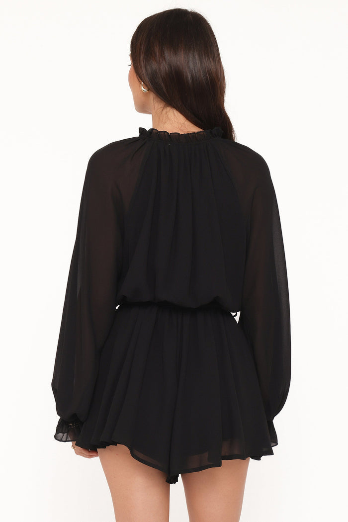 Petal and Pup USA PLAYSUITS Michelle Romper - Black