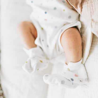 Mitts + Booties - Soft Dots
