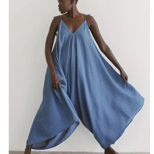 Myrah Penaloza Ina Playsuit - Indigo Blue