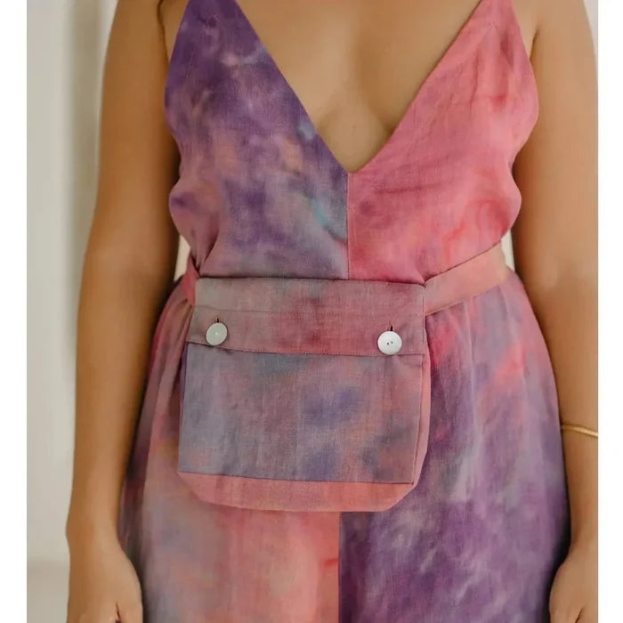 Myrah Penaloza Playsuit - Rainbow Plant Dyed