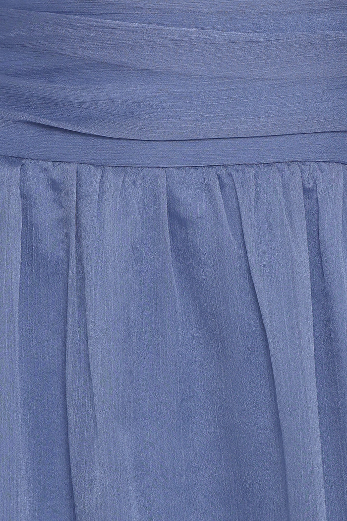 Petal and Pup USA DRESSES Neveah Long Sleeve Maxi Dress - Dusty Blue
