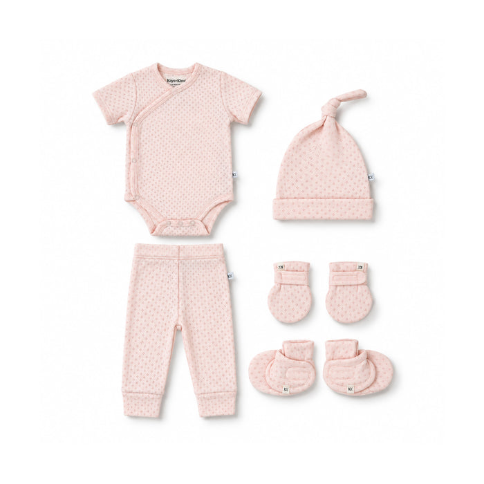 Newborn Kimono Set-Blush Taupe